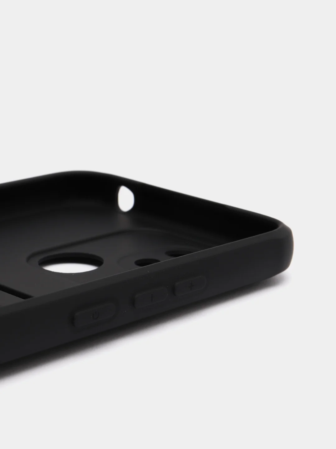 Черный чехол Xiaomi Redmi 10C / Poco C40, Сяоми Редми 10С, Поко С40 силиконовый с карманом для карты