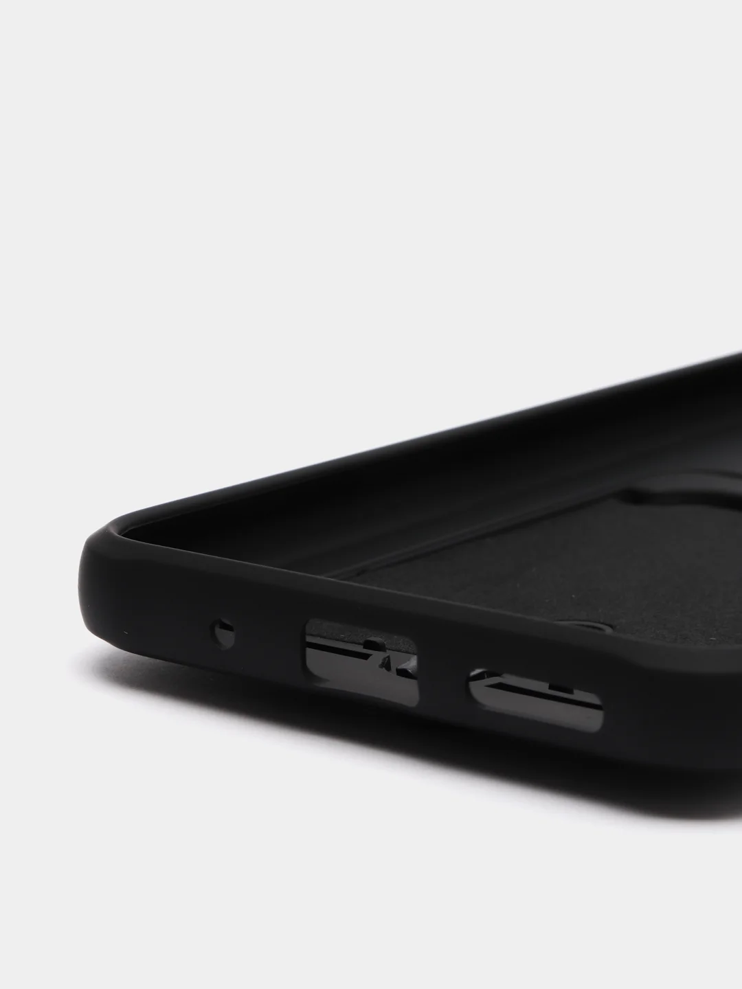 Черный чехол Xiaomi Redmi 10C / Poco C40, Сяоми Редми 10С, Поко С40 силиконовый с карманом для карты