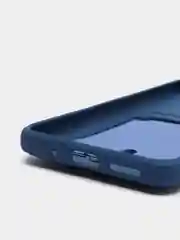 Синий чехол Xiaomi Redmi 10C / Poco C40, Сяоми Редми 10С, Поко С40 силиконовый с карманом для карты