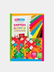 Картон цветной A4, ArtSpace, 10л., 10цв