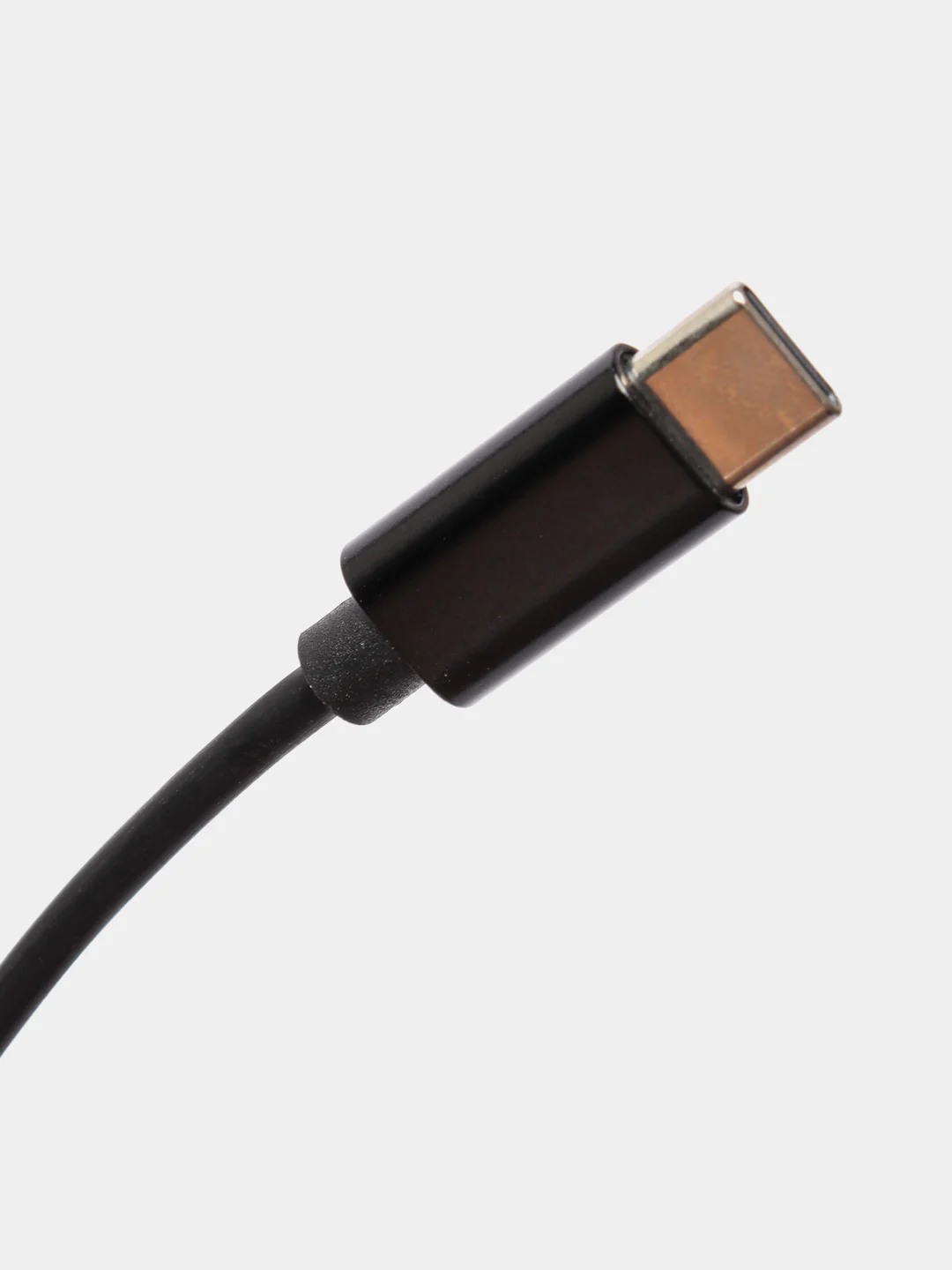 Черный аудио кабель OTG AUX 3.5 - TYPE C (папа-папа)