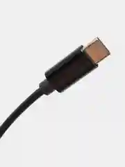 Черный аудио кабель OTG AUX 3.5 - TYPE C (папа-папа)