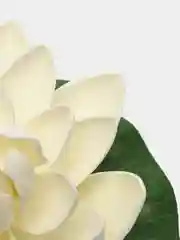 Белый фигурка садовая для пруда и аквариума "Кувшинка"