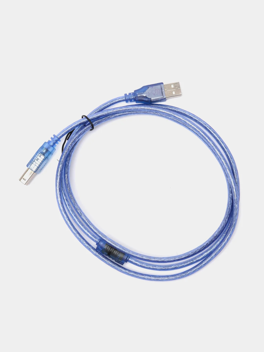 Синий кабель для принтера, сканера USB BM(шт)-АM(шт) USB 2.0 МФУ 1,5 м