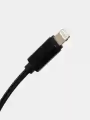 Черный кабель OTG AUX 3.5 - Lightning JBC025B