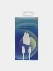 Сетевое зарядное устройство TYPE-C for iPhone 20W + кабель Lightning в упаковке