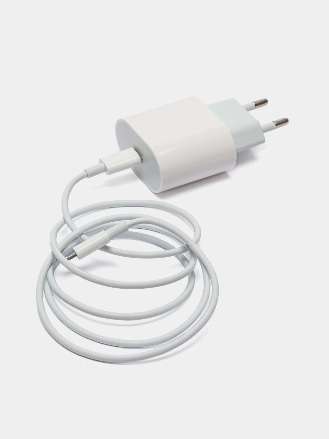Сетевое зарядное устройство TYPE-C for iPhone 20W + кабель Lightning в упаковке