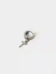 Серебряный серьга "Крестик"