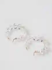 Серьги женские, серьги кольца хрустальные