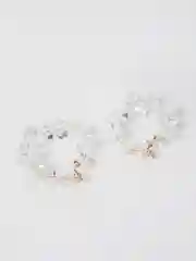 Серьги женские, серьги кольца хрустальные