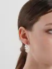 Серьги женские, серьги кольца хрустальные