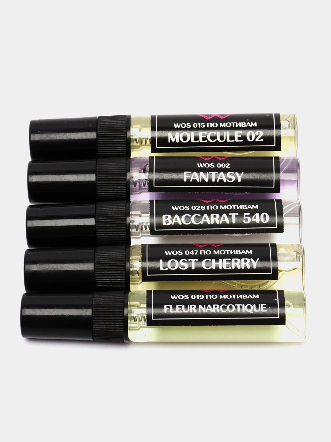 Набор ароматов, мотивы Molecule 02, Fleur Narcotique, Baccarat 540, Lost Cherry, FANTASY