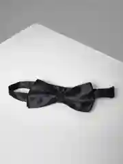 Черный бабочка галстук мужская атласная однотонная