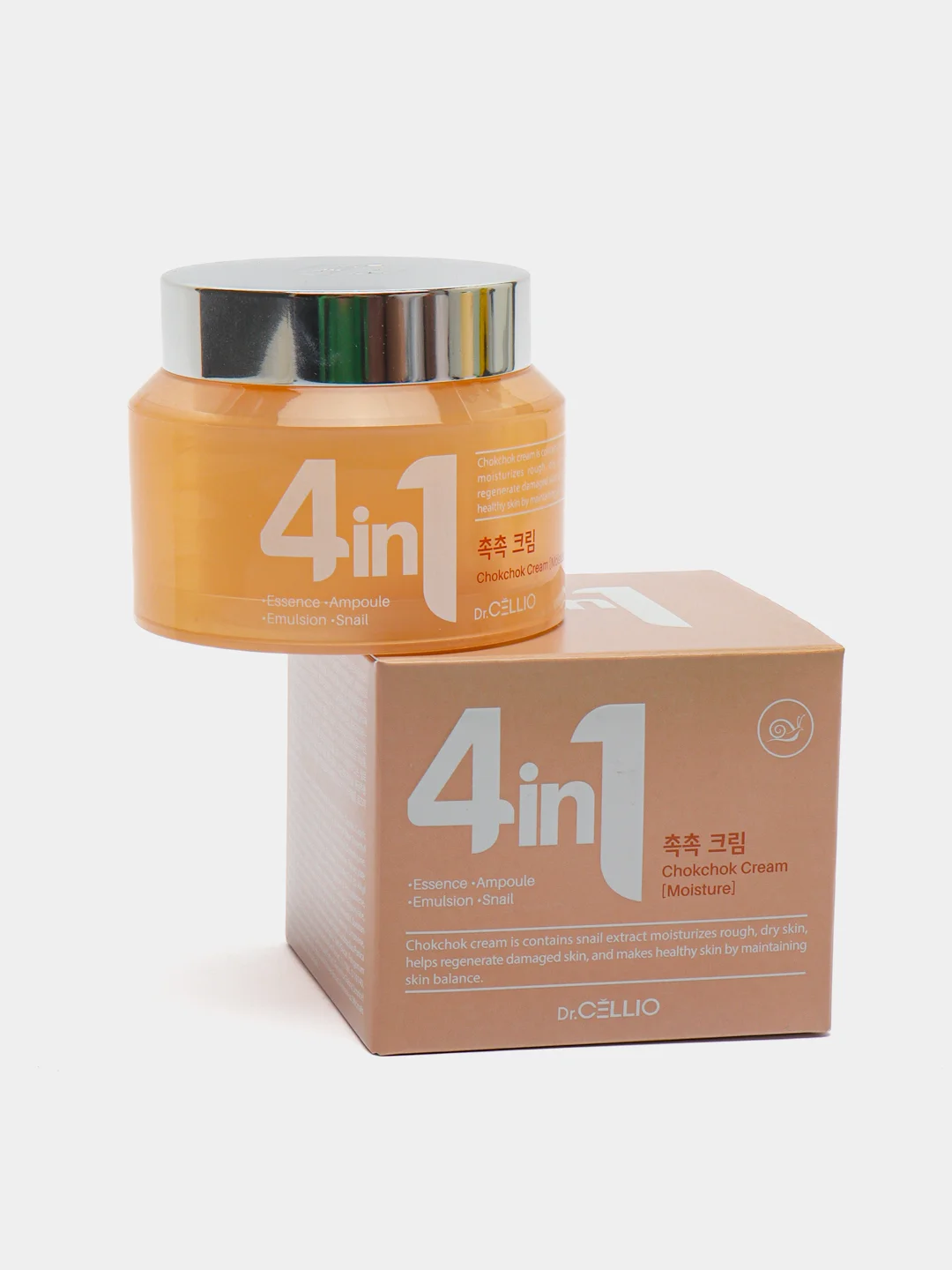 Крем для лица с муцином улитки восстанавливающий Dr.Cellio G50 4 In 1 Chokchok Snail Cream