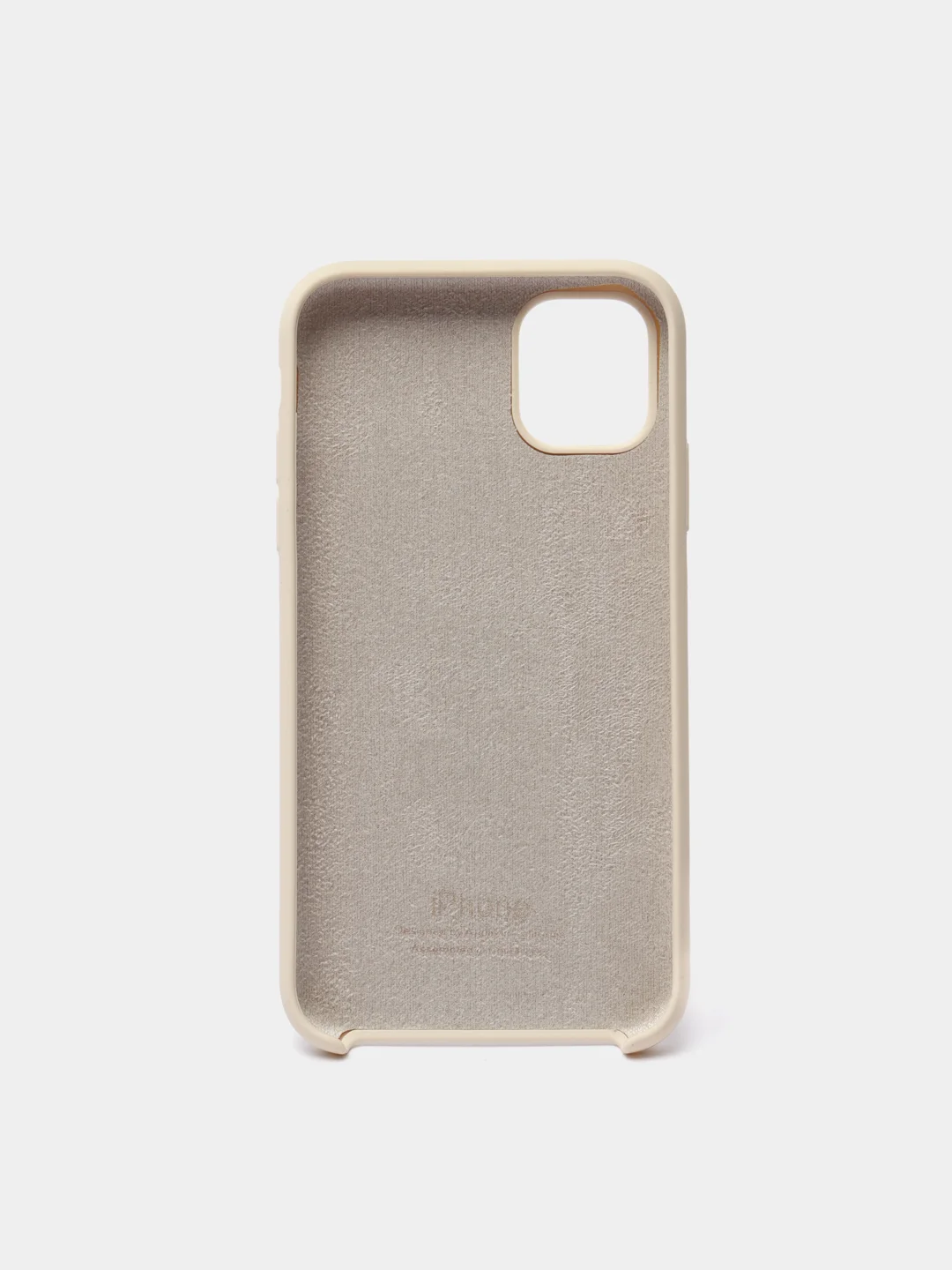 Бежевый чехол Silicone Case для iPhone 11 силиконовый (айфон 11)