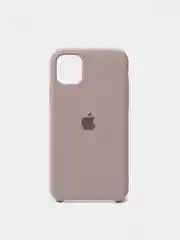 Бежевый меланж чехол Silicone Case для iPhone 11 силиконовый (айфон 11)
