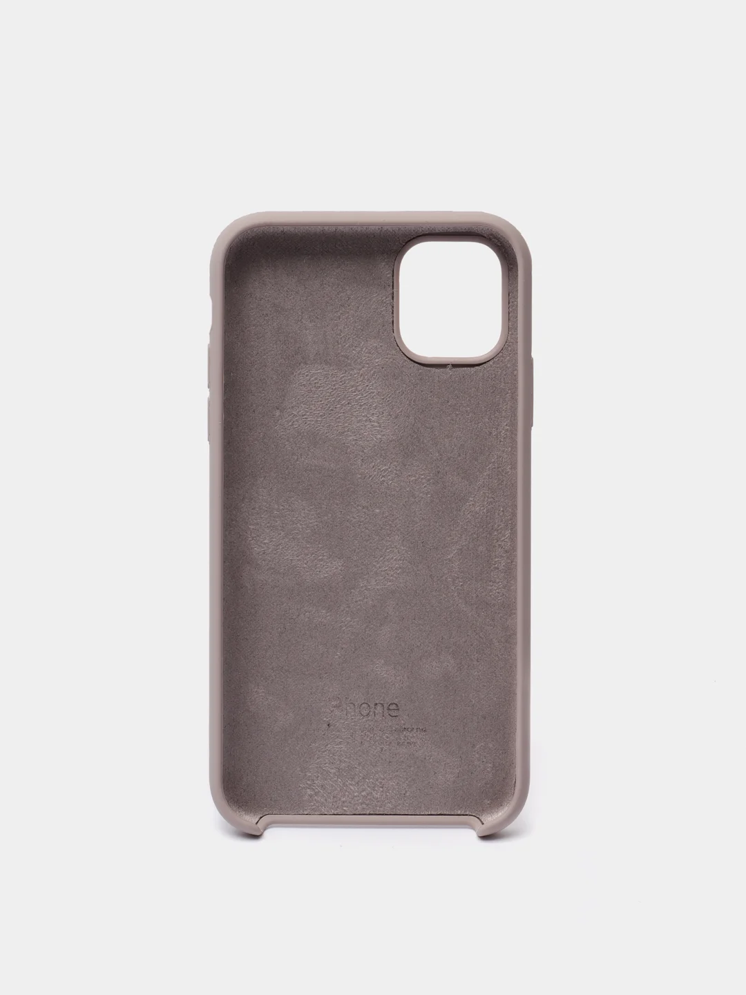 Бежевый меланж чехол Silicone Case для iPhone 11 силиконовый (айфон 11)