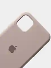 Бежевый меланж чехол Silicone Case для iPhone 11 силиконовый (айфон 11)