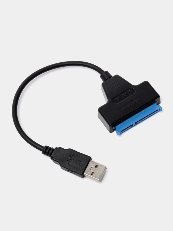 Кабель-переходник адаптер SATA-USB 2.0 для SSD, HDD, поддержка 2,5 дисков