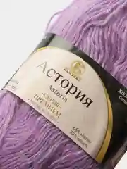 Лавандовый пряжа Камтекс "Астория", 180 м, 50 г, хлопок 65%, шерсть 35%