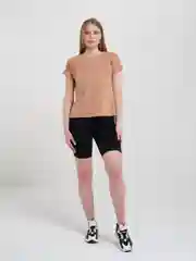 Бежевый футболка женская однотонная basic