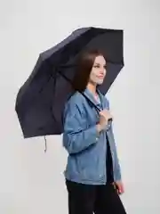 Темно-синий зонт автоматический, складной, унисекс. Разные цвета