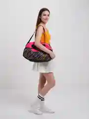 Тёмно-розовый сумка спортивная дорожная, для фитнеса 44 x 26 x 18 см