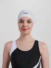 Белый силиконовая шапочка для плавания