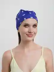 Синий бандана, летняя повязка на голову