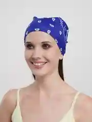 Синий бандана, летняя повязка на голову