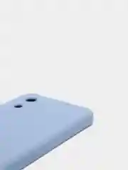 Небесно-голубой силиконовый чехол для Samsung Galaxy A03 core (Самсунг Галакси А03 Кор)