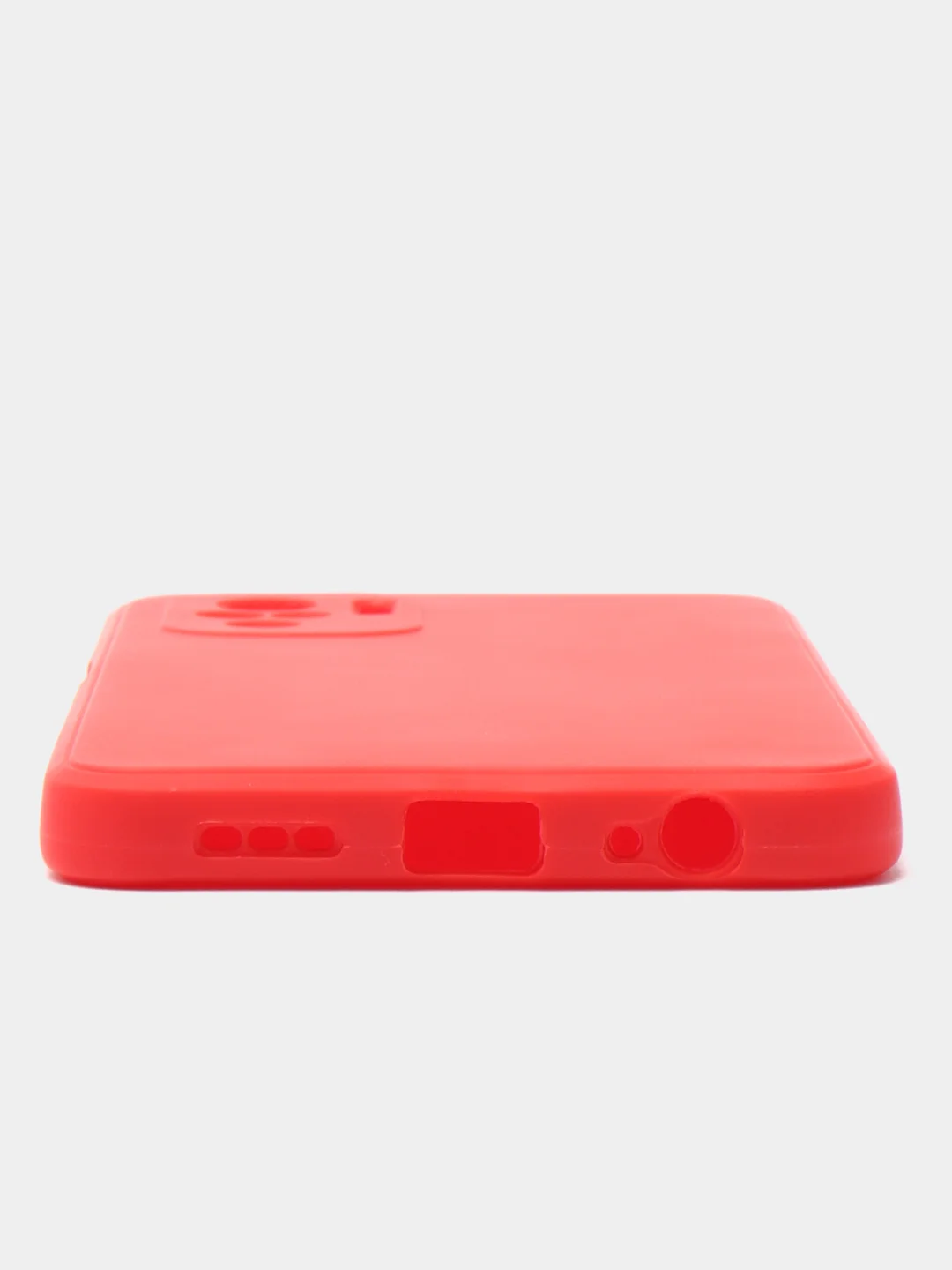 Красный чехол для Realme C21Y / C25Y (Реалми С21у / С25у ), прозрачный