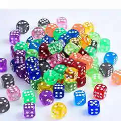 Кости игральные, прозрачные, 3 размера