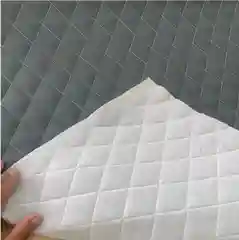 Белый экокожа ромб, стеганная