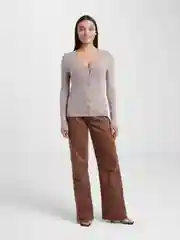 Бежевый кардиган