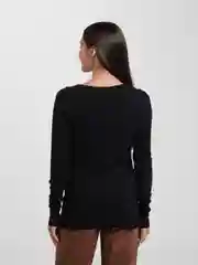 Черный кардиган