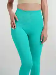Бирюзовый легинсы женские, спортивные, Push up, для фитнеса и йоги
