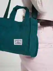 Зеленый женская сумка шоппер, вельвет
