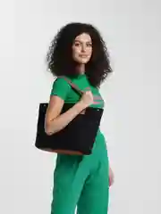 Черный женская сумка шоппер