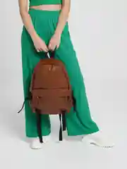 Коричневый рюкзак из искусственной кожи