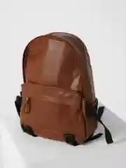 Коричневый рюкзак из искусственной кожи