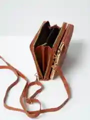 Медный женская сумка клатч для телефона, на плечо