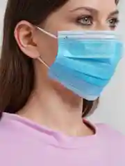 Медицинские маски трехслойные, одноразовые, защитные, 5 штук