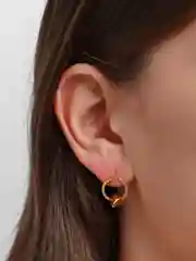 Серьги кольца с шипами /  Серьги круглые