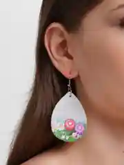 Серьги из бамбука