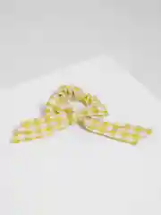 Желтый заколка для волос, резинка, бант