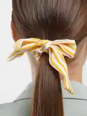 Желтый заколка для волос, резинка, бант