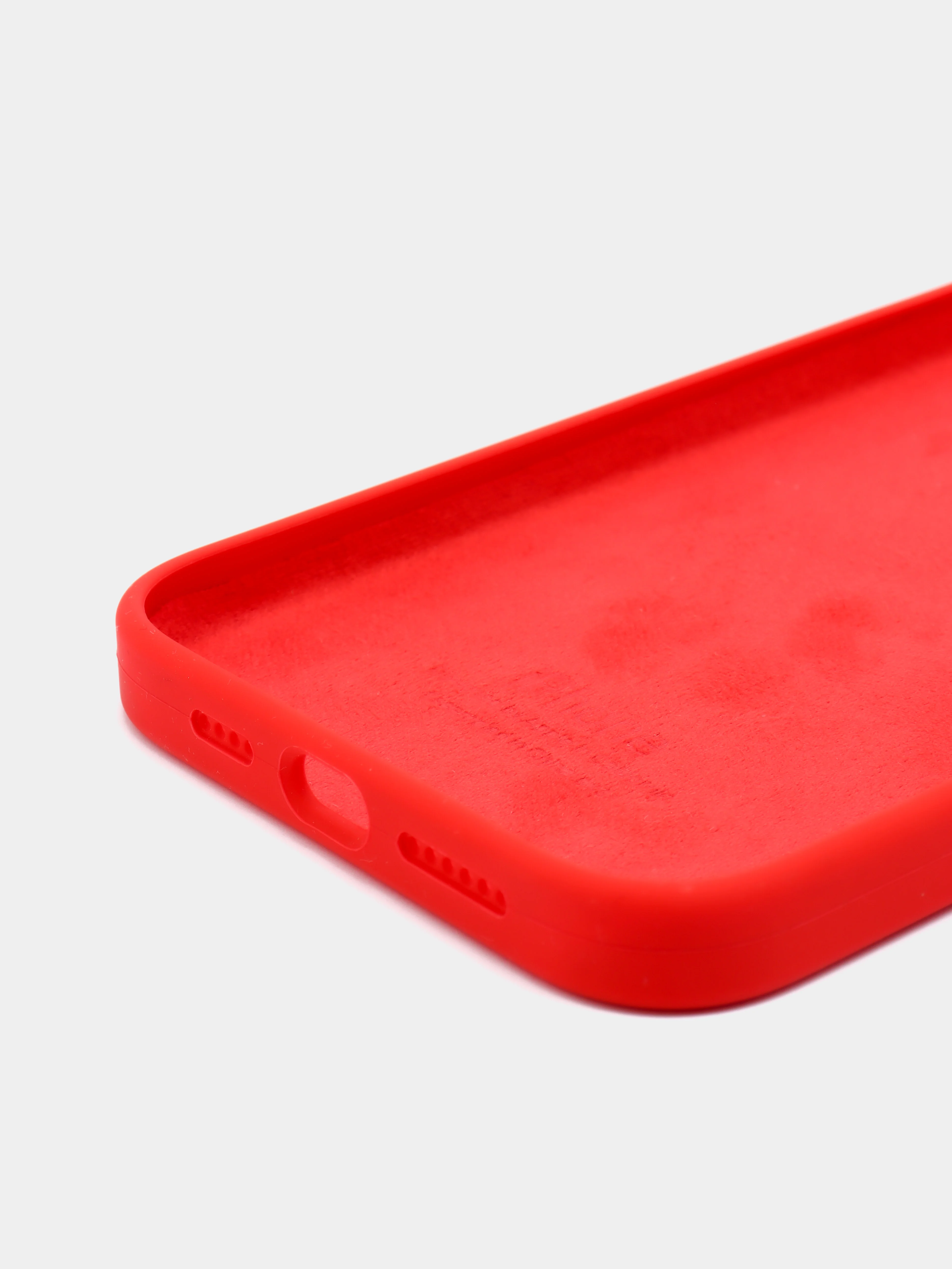 Алый чехол силиконовый для iPhone 13, 13 Pro, 13 Pro Max, с закрытым низом