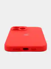Алый чехол силиконовый для iPhone 13, 13 Pro, 13 Pro Max, с закрытым низом