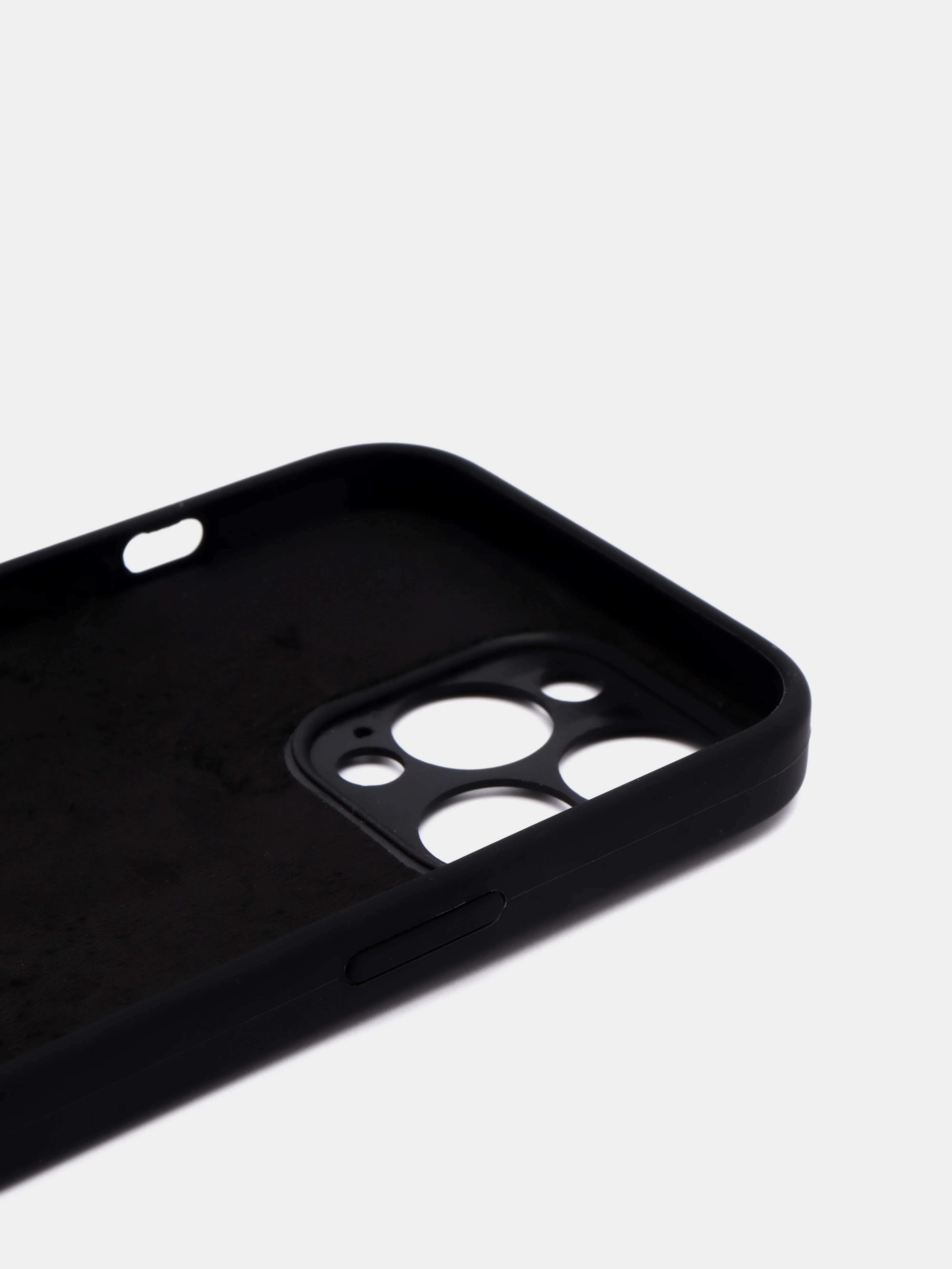 Угольный чехол силиконовый для iPhone 13, 13 Pro, 13 Pro Max, с закрытым низом